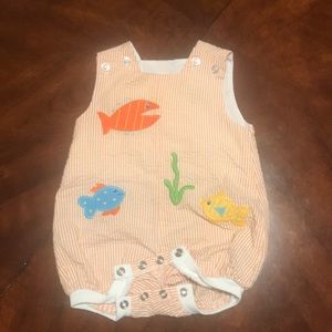 Bailey Boys 6m baby boy fish romper